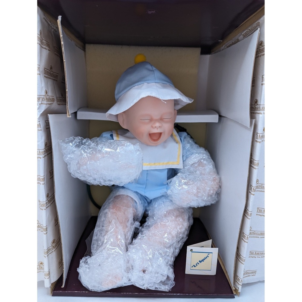 1993 Ashton Drake Galleries Li'l Squirt Porcelain Doll WIth COA & Hose